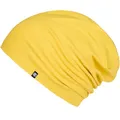 Produktbild: Enter the Complex® Leichte Beanie Mütze, Herren und Damen, Übergangsmütze, Sommer Beanie, Dünne Kopfbedeckung, Baumwolle (Jersey), L/XL, Gelb