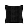 Produktbild: Lumaland Sonnensegel Quadrat | 5 x 5 Meter Wetterbeständiger Sonnenschutz inkl. Befestigungsseile | Terrasse, Garten & Balkon Schattenspender mit UV-Schutz [Schwarz]