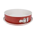 Produktbild: Backform Springform Kuchenform Antihaft mit Flachboden Eurohome® rund rot 28 cm.