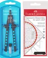 Produktbild: 174340  Schnellverstell Zirkel, Factory, blau mit original Geodreieck 14cm mi...