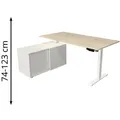 Produktbild: Kerkmann Schreibtisch Move 1, 2161, ahorn, mit Sideboard, elektrisch verstellbar, 160 x 102cm