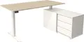 Produktbild: Move 1 Komplettarbeitsplatz, elektrisch höhenverstellbar, Ahorn / Weiß