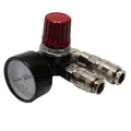 Produktbild: Druckregler - 1x 1-4 Zoll IG - mit 2 Schnellkupplungen