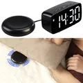 Produktbild: infactory LED-Wecker mit Vibrationskissen, 3 Alarm-Modi, Snooze, Temperatur