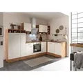 Produktbild: Respekta Eckküche Wildeiche, Weiß, Wildeiche, Holzwerkstoff, 2 Schublade(n),1 Schublade(n) Schubladen, nur wie online abgebildet bestellbar, 310x172 cm, links aufbaubar, rechts aufbaubar, Küchen, Eckküchen, Eckküchen mit Geräte