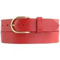 Produktbild: BELTINGER Ledergürtel Damen-Gürtel aus Vollrindleder 3,5 cm - Jeans-Gürtel für Damen 35mm - (1-St) rot 90 cm (Gesamtlänge 105 cm)