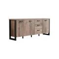 Produktbild: trendteam smart living - Sideboard Kommode Schrank - Wohnzimmer - Emile - Aufbaumaß (BxHxT) 214 x 86 x 45 cm - Farbe Tabak Eiche mit Matera - 2029874C5