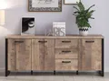 Produktbild: trendteam Sideboard Sideboard Emile, Eiche Tabak / Schwarz (no-Set)