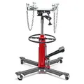 Produktbild: Wiltec Mobiler Getriebeheber hydraulisch 500 kg 87-179 cm Hubhöhe, mit 4 Laufrollen, Halteplatte, Pedal, hydraulischer Motorheber für Kfz und LKW