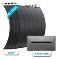 Produktbild: Solarmars® 900W Balkonkraftwerk Topcon Flexible Solar Panel mit Speicher, Anker SOLIX Solarbank 2 E1600 pro, 1,6kWh