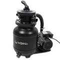 Produktbild: Miganeo Sandfilteranlage Speed Clean Dynamic 6500 - Schwarz | Pumpenleistung 4.500 l/h | Filterleistung 3.900 l/h | Filteranlage für Pools bis 19.000 Liter | Stromsparende 200 Watt