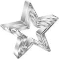 Produktbild: AVANA Ausstechformen Sterne 5 Stück, Edelstahl Ausstecher Set Weihnachten Keks Plätzchen, Silber