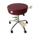 Produktbild: Zen – Rollhocker mit Rollen – ergonomischer Hocker – Drehhocker höhenverstellbar – ideal als Arbeitshocker, Massagehocker, Bürohocker, Praxis Arzthocker, Kosmetikhocker, Friseurhocker (Weinrot)
