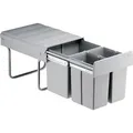 Produktbild: WESCO® Abfallsammler Mülleimer Trio-Master 345 S/400-3 Sammelsystem alugrau