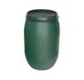 Produktbild: PROREGAL® Regentonne Mehrzweckfass aus Kunststoff mit Deckel, 120 oder 220 Liter, Grün, (Tonne, Mehrzweckfass, Deckelfass, Weithalsfass, Kunststoffbehälter, Regentonne), Grün
