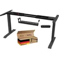 Produktbild: FANZTOOL Schreibtisch-Gestell elektrisch, 2x Bosch Motoren, Höhenverstellbar, Memory, USB,Kabelwanne,Schwarz - Schwarz