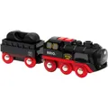 Produktbild: BRIO World 33884 Batterie-Dampflok mit Wassertank - Lokomotive mit echtem kühlen