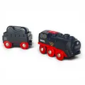 Produktbild: BRIO World 33884 Batterie-Dampflok keine Dampf Funktion ab 3 Jahren mit Anhänger