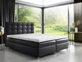 Produktbild: Boxspringbett Schlafzimmerbett ARVID 160x200cm Kunstleder Schwarz
