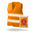 Produktbild: FLEXEO Warnweste Warnweste EN ISO 20471 (4-tlg) Sicherheitsweste Signalkleidung Signalweste, orange