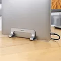 Produktbild: Vertikaler Ständerhalter für MacBook, Laptop, Tablet, Aluminium, Silber