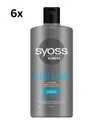 Produktbild: Syoss Men Clean & Cool - Shampoo - Für normales und fettiges Haar - 6x440 ml