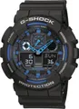 Produktbild: Casio Armbanduhr GA-100-1A2ER analog digital 51.20mm x 55mm Blau Schwarz