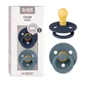 Produktbild: BIBS Colour Schnuller 2er-Pack, BPA-frei, Kirschform Nippel. Naturkautschuk/Late