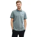 Produktbild: Tom Tailor Herren Poloshirt POLO WITH PRINT Regular Fit 1045629-27475-Grau Grün M