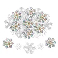 Produktbild: 300 Stück Schneeflocken Konfetti Weiß Weihnachten Winter deko Schneeflocke Ko...