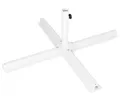 Produktbild: Ondis24 Schirmständer Kreuzständer für Sonnenschirme für Standrohre von 35 bis 45 mm 100 x 100 x 30 (H) cm (Weiß)