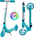 Produktbild: Apollo Scooter LED - Skyracer Led | City Scooter mit Federung| City Roller für Kinder klappbar | Tretroller Kinder ab 5 Jahre | sportlicher Cityroller | Verstellbar, perfekt als Scooter Erwachsene - mint