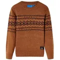 Produktbild: Kinderpullover Gestrickt Cognac 128