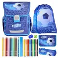 Produktbild: Spirit Schulranzen Set Cool 10-teilig 2025 Jungen blau Fussball Champion blau