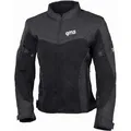 Produktbild: gms Motorradjacke GMS Tara Mesh Damen Motorrad Textiljacke herausnehmbares Innenfutter schwarz 3XL