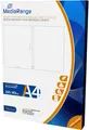 Produktbild: 50 MediaRange DVD 7mm Slim Case Einleger Insert Inlay bedruckbar weiß matt