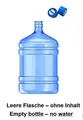 Produktbild: leere mutto Wasserflasche + 2 Deckel, Wasserbehälter 19 l wiederverwendbar NEU