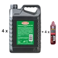 Produktbild: 4x5 Liter + 4x 100 ml 2Takt Öl Meguin Sägekettenoel 100  Kettenöl Haftöl