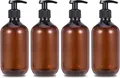 Produktbild: 4 Stück 500ml Seifenspender Pumpspender Plastik, Lotionspender Leer Flasche m...
