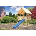 Produktbild: Karibu Spielturm Luis Satteldach m. Rutsche Set m. Rutsche Blau