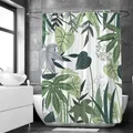 Produktbild: Anti-Schimmel Duschvorhang - 180x200 cm - Wasserfestes Jungle Polyester - Ink...