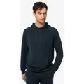 Produktbild: SUPER.NATURAL Hoodie für Herren, nachhaltig, Merino FAVOURITE BIO Logo Print blau XXL