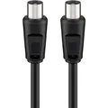 Produktbild: Goobay Antennen Anschlusskabel, Schwarz, 5 m (85 dB, Antennenkabel) (68150)
