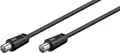 Produktbild: Wentronic Goobay Antennen Anschlusskabel, Schwarz, 5 m - IEC/Koax-Stecker <=> IEC/Koax-Stecker (68150)