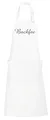 Produktbild: Schnoschi hochwertig bestickte Küchenschürze in Weiß, Schürze mit Backfee gestickt