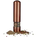 Produktbild: Elektrische Pfeffermühle 2er Set, Gewürzmühle, Keramikmahlwerk, batteriebetrieben, Licht, nachfüllbar, bronze - Relaxdays