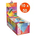 Produktbild: GIZEH Rainbow Active Filter 10 x 50 Aktivkohle 6mm | 1 Karton = 500 Drehfilter