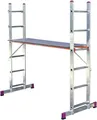 Produktbild: Krause 082015 Aluminium Multifunktionsleiter inkl. Traverse Arbeitshöhe (max.): 3.75m Alugrauweiß DIN EN 131 17kg