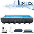 Produktbild: Intex Frame Pool 732 x 366 x 132 cm Komplettset | Rechteckpool mit Zubehör