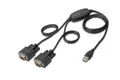 Produktbild: Digitus USB 2.0 zu 2x RS232-Kabel DA-70158